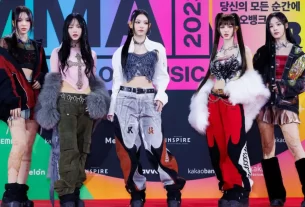 New Jeans no Melon Awards, uma das premiações de k-pop