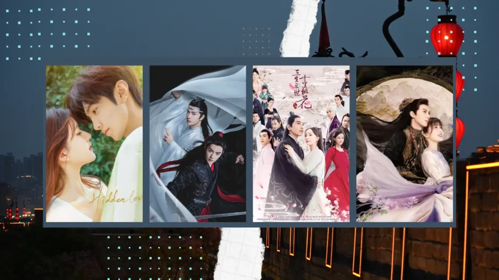 Imagem com alguns dramas chineses