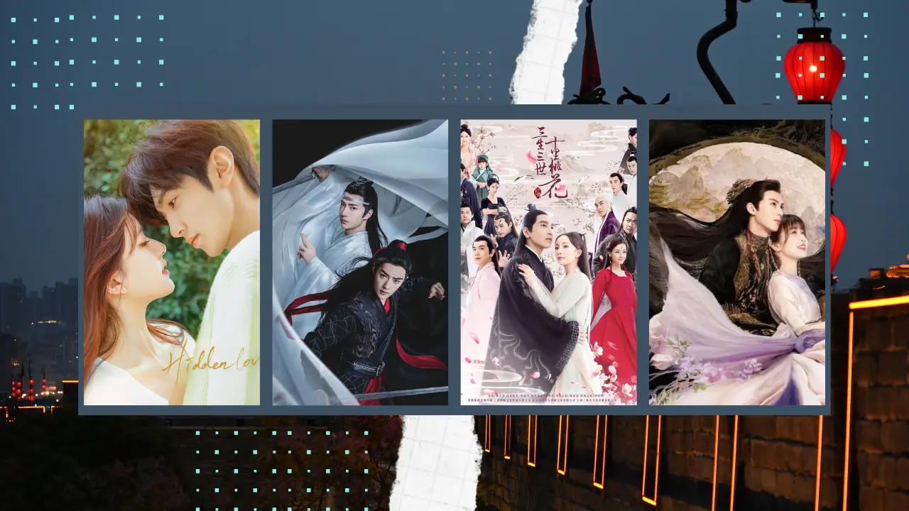 Imagem com alguns dramas chineses