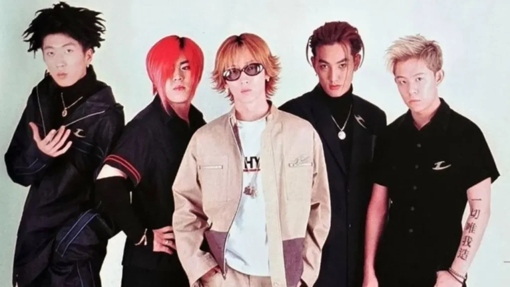 Foto do H.O.T, um dos grupos da 1ª geração do k-pop