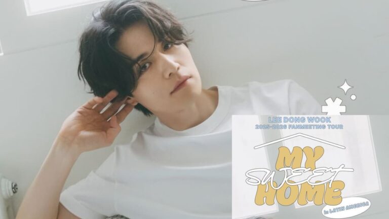 Poster promocional do evento de Lee Dong Wook no Brasil