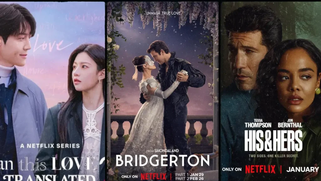 Imagem com algumas das novidades do streaming em janeiro de 2026