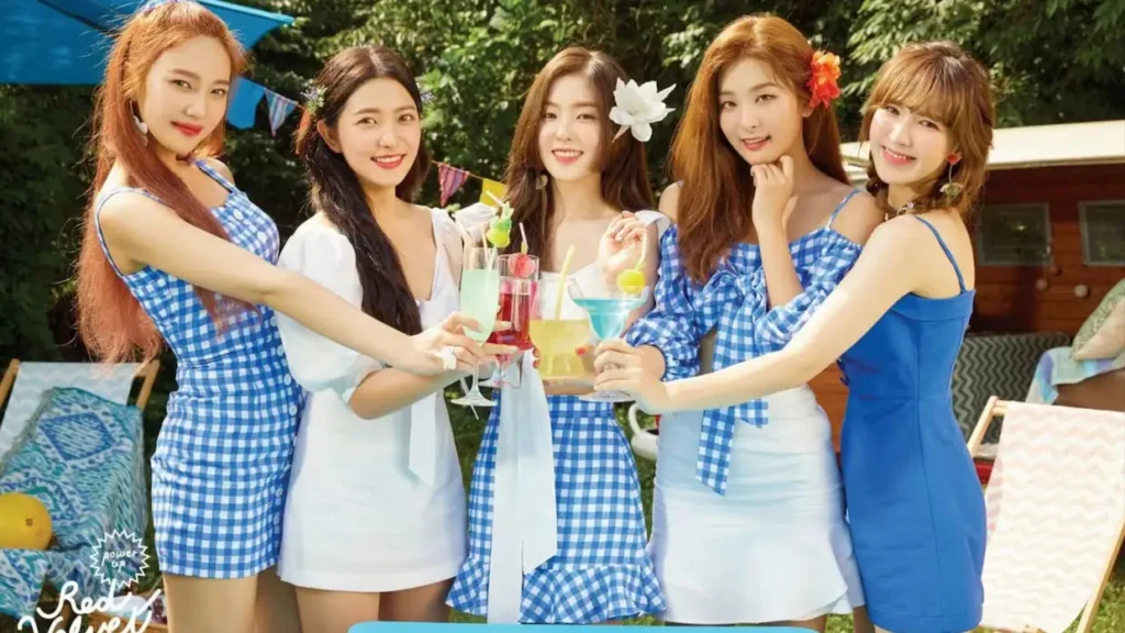 Foto do Red Velvet, um dos grupos de k-pop com cinco integrantes