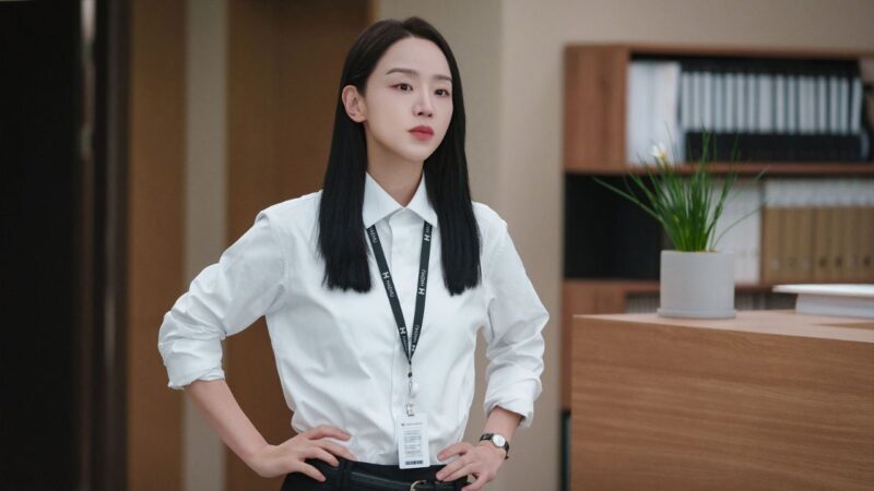 Foto da atriz shin hye sun, parte do elenco de filing for love