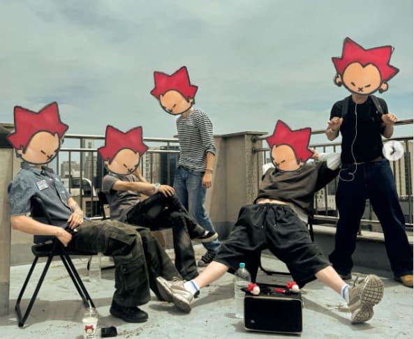 Foto do grupo wayf boys