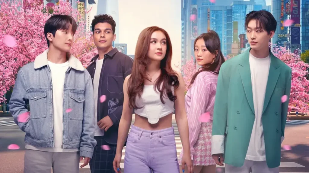 Imagem promocional de com carinho kitty, uma das séries românticas da netflix